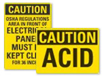 OSHA Caution Signs