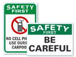Safety First Signs