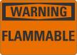 Warning Flammable Sign